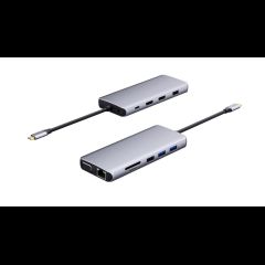 eSTUFF ES623009 хаб-разветвитель Серый
