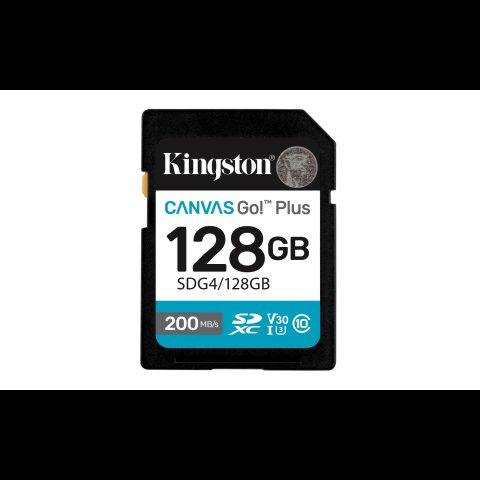 Kingston Technology Canvas Go! Plus 128 GB SDXC UHS-I Klases 10