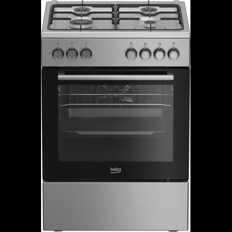 Beko FBE62130GXDN plīts & cepeškrāsns Brīvi stāvoša plīts Elektrisks Gāzes Me…