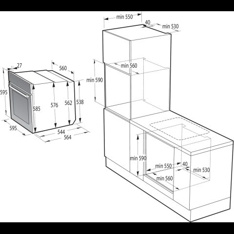 Gorenje JUMP SET PYRO/I ēdienu pagatavošanas ierīce Zonas indukcijas plīts Elekt…
