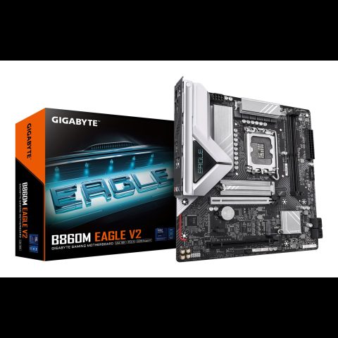 Gigabyte B860M EAGLE V2 mātes plate Intel B860 LGA 1851 (Socket V1) mikro ATX