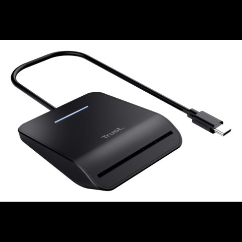 Trust Primo viedkaršu nolasītājs Iekštelpas USB USB Veids-C Melns