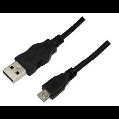 LogiLink 5m USB A-USB Micro B USB cable USB 2.0 Micro-USB B 0.48 Gbit/s Black