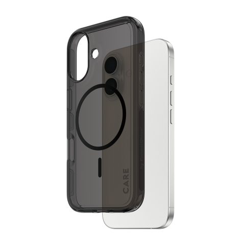 Panzer Glass PanzerGlass CARE™ by ® Smokey Case w. Black MagSafe iPhone 17 mobilo tel…