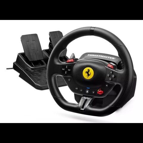 Thrustmaster T98-P Ferrari 296 GTB Melns USB Stūre + pedāļi Analogā / digitālā PC (da…