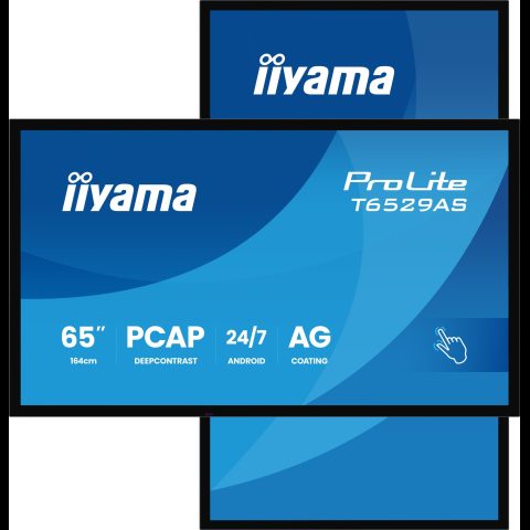 Iiyama T6529AS-B1AG ceļrāžu displejs Kioska dizains 163