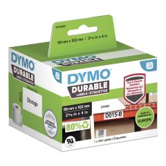 Dymo Durable Balts Pašlīmējošās printera uzlīmes