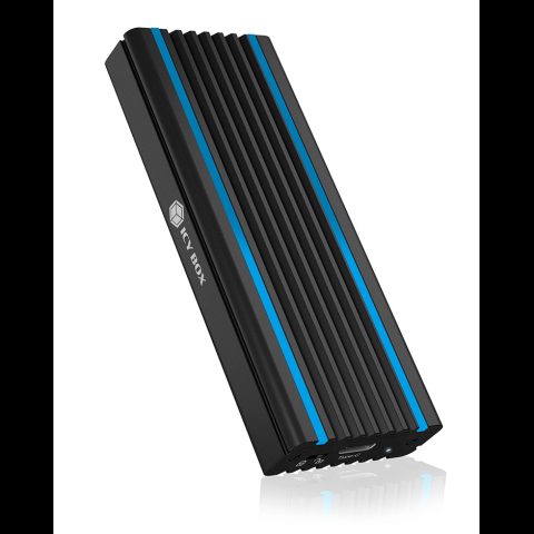 Icy Box IB-1824ML-C31 SSD diska korpuss Melns M.2