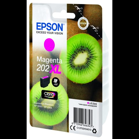 Epson Kiwi 202XL tintes kārtridžs 1 pcs Oriģināls High (L) Yield Fuksīns
