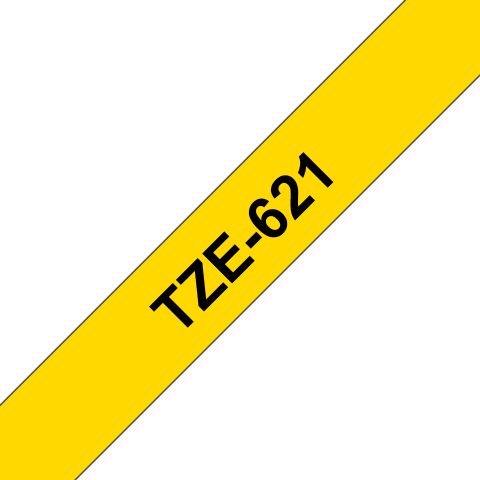 Brother TZE-621 marķēšanas lenta Melns uz dzeltena