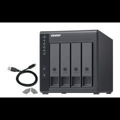 QNAP TR-004 корпус для накопителя Чехол дляжестких и твердотельных дисков Чер…