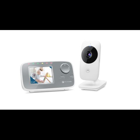 Motorola VM482 bērna video monitors 300 m FHSS Sudrabs