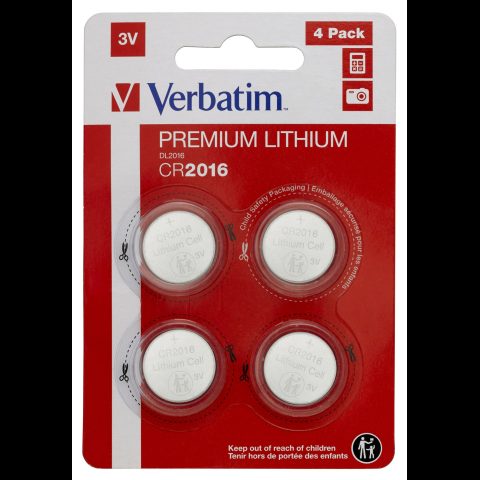 Verbatim CR2016 Vienreizējas lietošanas baterija Litijs