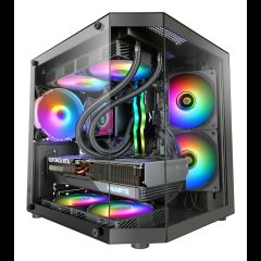 Tacens Mars Gaming MC-3TLITE Mini Tower Черный