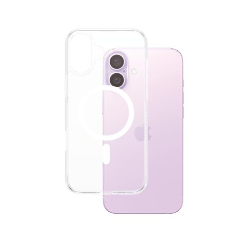 Panzer Glass PanzerGlass ® HardCase Transparent w. White MagSafe iPhone 16 Plus mobil…