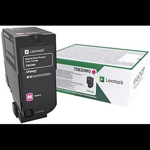 Lexmark 75B20M0 toneru kasete Oriģināls Rozā sarkana 1 gab.
