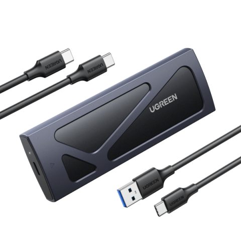 Ugreen 15512 cieto disku uzglabāšanas sistēma SSD diska korpuss Melns