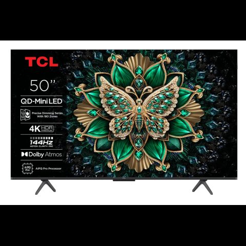 TCL 50Q6C televizors 127 cm (50") 4K Ultra HD Viedtelevizors Wi-Fi Metālisks