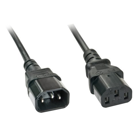 Lindy 30333 elektrības kabelis Melns 5 m C13 uzmava C14 uzmava