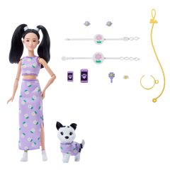 Mattel Barbie Twinning Looks Fashion Doll with Pet Dog