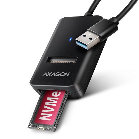 Axagon ADM2-AM USB-A 10Gbps - M.2 NVMe & SATA SSD adaptér