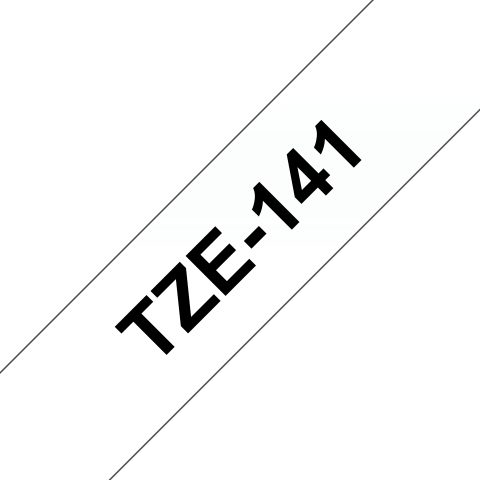Brother TZE-141 marķēšanas lenta Melns uz caurspīdīga
