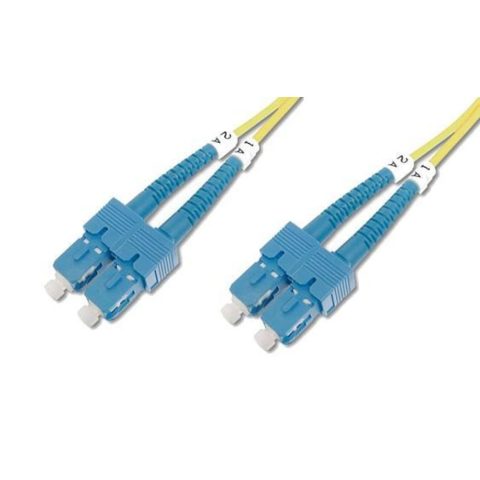 Techly ILWL D9-B-050 InfiniBand un optiskās šķiedras kabelis 5 m SC Dzeltens
