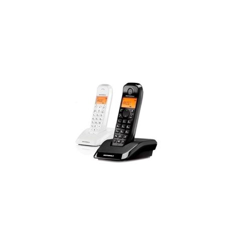 Motorola S12 Duo DECT telefons Zvanītāja ID Melns