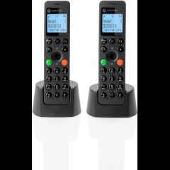 Motorola DOT202 Twin DECT telefons Zvanītāja ID Melns