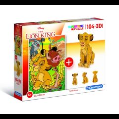 Clementoni Lion King 3D puzle 104 pcs Televīzijas/filmas