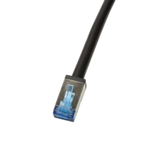 LogiLink CQ7063S tīkla kabelis Melns 3 m Cat6a S/FTP (S-STP)