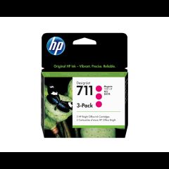 Hewlett Packard (HP) HP 711 3-pack 29-ml Magenta DesignJet Ink Cartridges