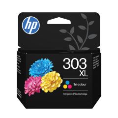 HP 303XL High Yield oriģinālā trīskrāsu tintes kasetne