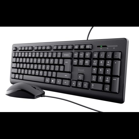 Trust Primo tastatūra Pele iekļauta Universāls USB QWERTY Amerikāņu angļu valo…