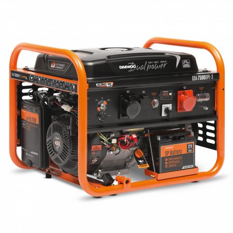 Daewoo GDA 7500DPE-3 degvielas ģnerators 6000 W 30 L Benzīns Oranžs