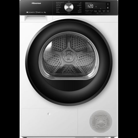 Hisense DH3S802BW3 veļas žāvētājs Brīvi novietots Ielādēšana no priekšas 8 kg Ba…