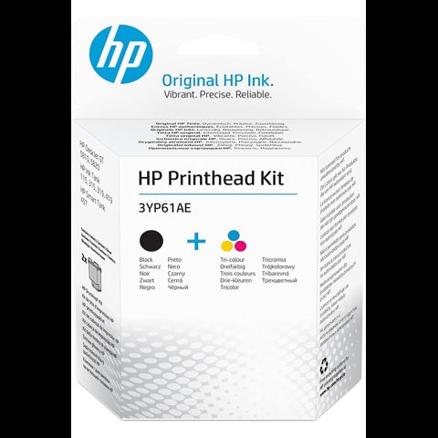Hewlett Packard (HP) HP 3YP61AE Black/Tri-color GT Printhead Kit