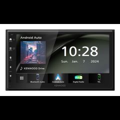 Kenwood DMX6523DABS auto audio-video uztvērējs Melns Wi-Fi Bluetooth