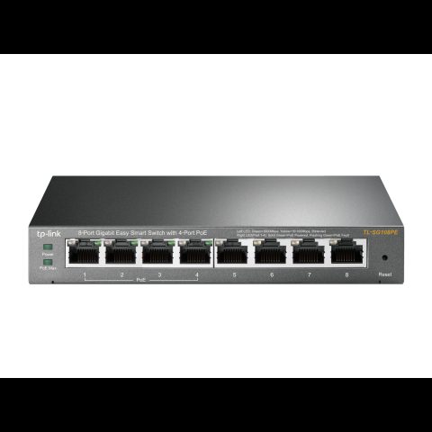 TP-Link TL-SG108PE Vadīts L2 Gigabit Ethernet (10/100/1000) Power over Ethernet…