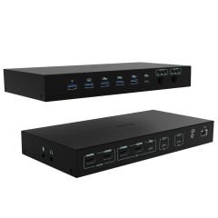 I-tec C31KVMDOCKPDPRO dokstacija Vadu USB 3.2 Gen 1 (3.1 Gen 1) Type-C Melns