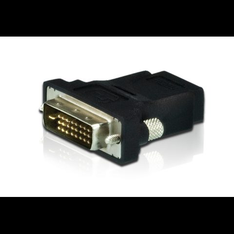 Aten 2A-127G kabeļu spraudņu pāreja DVI HDMI Melns
