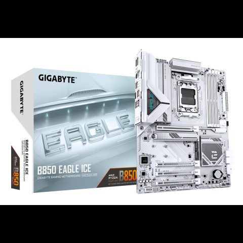 Gigabyte B850 EAGLE ICE mātes plate AMD B850 AM5 pieslēgvieta ATX