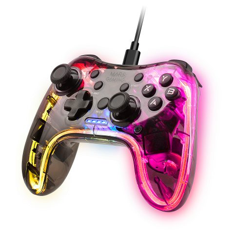 Mars Gaming MGPC Gaming Controller Transparent USB Gamepad Android