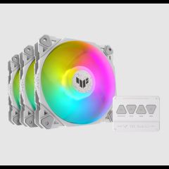 Asus TUF GAMING TF120 ARGB WHITE EDITION 3IN1 Computer case Air cooler 12 cm…