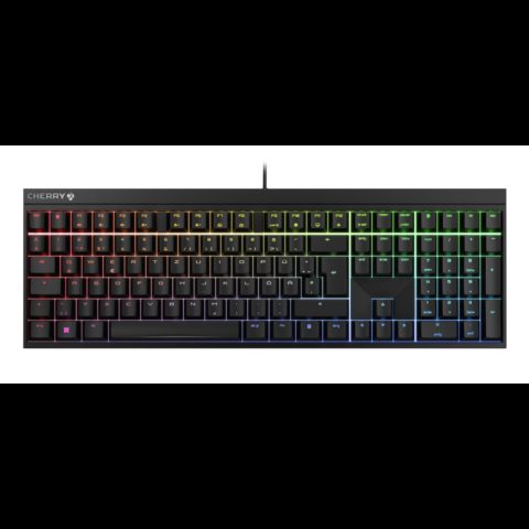 Cherry MX 2.0S tastatūra Speļu USB QWERTZ Vācu Melns
