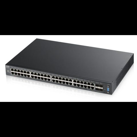 Zyxel XGS2210-52 Vadīts L2 Gigabit Ethernet (10/100/1000) 1U Melns