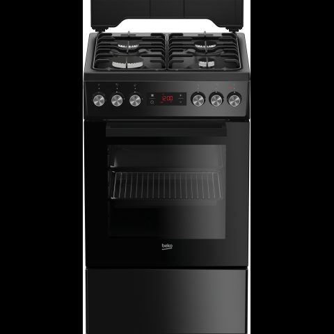 Beko FSE52321DBD plīts & cepeškrāsns Brīvi stāvoša plīts Elektrisks Gāzes Mel…