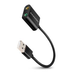 Axagon ADA-12 USB 2.0 Stereo Audio Mini-Adapter 15 cm Kabellänge - Kabel - Audi…