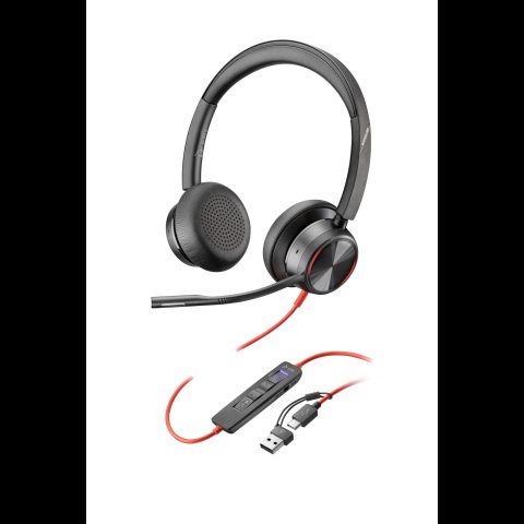 Hewlett Packard (HP) HP Poly Blackwire 8225 stereo Microsoft Teams sertificēts USB-C galvas t…