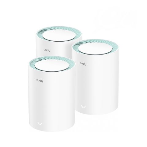 Cudy M1300 3-PACK tīkla veida Wi-Fi sistēma Divkāršā frekvenču josla (2.4 GHz…